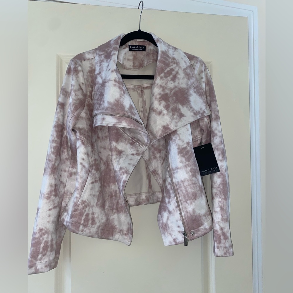 Bagatelle tie dye suede jacket